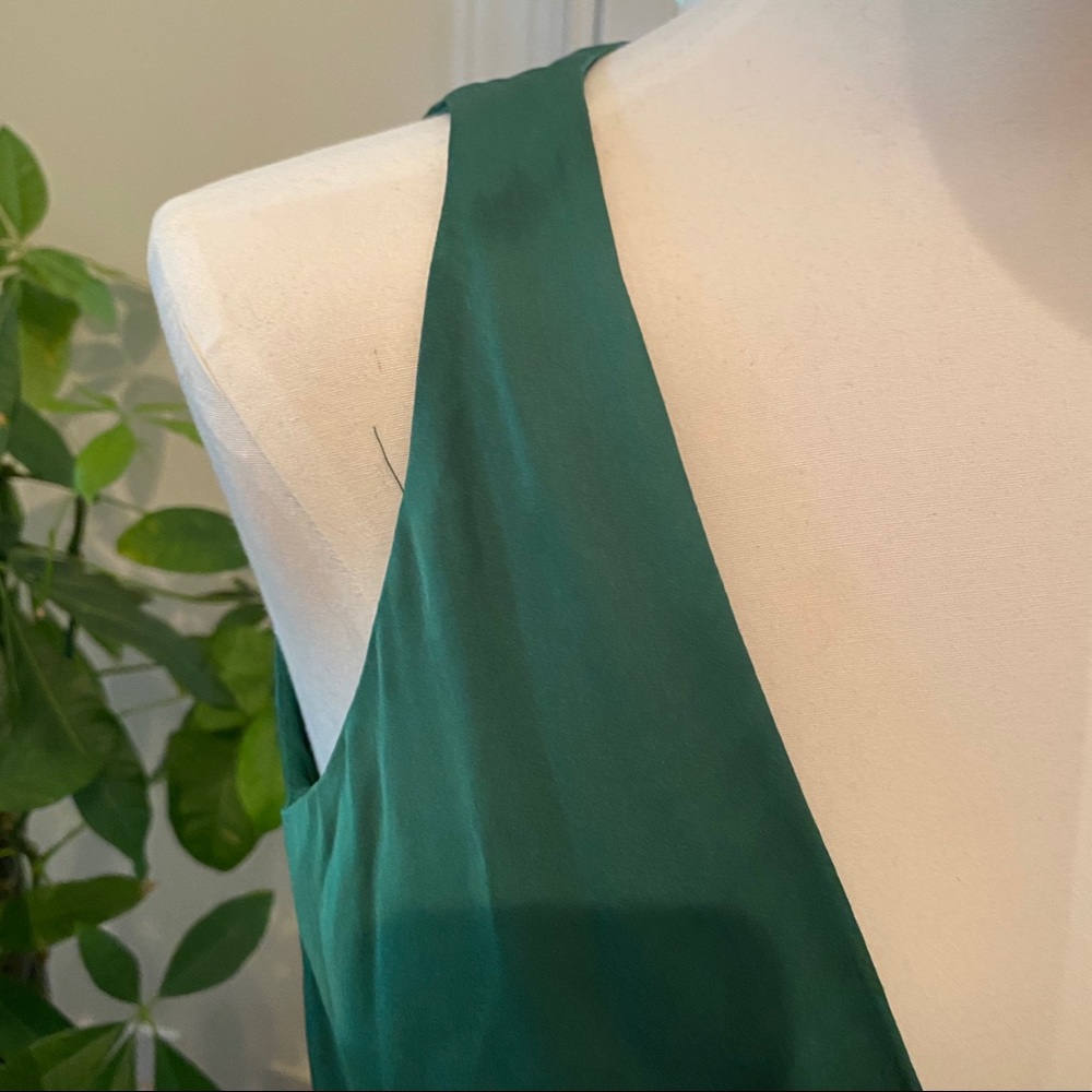 Lela Rose Emerald Green Silk Gown / Dress size 2 - Picture 8 of 9